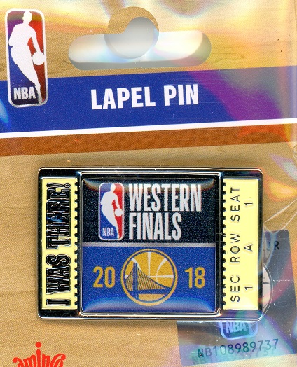 2018 Warriors Western Conference Finals Ticket pin