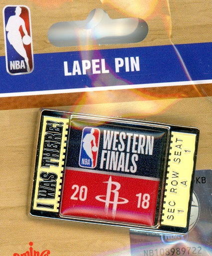 2018 Rockets Western Conference Finals Ticket pin