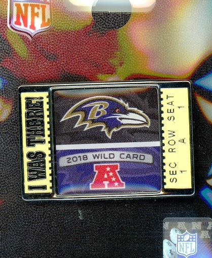 Ravens 2018 Wild Card "I Was There" pin