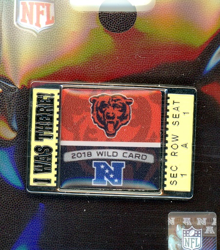 Bears 2018 Wild Card "I Was There" pin
