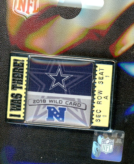 Cowboys 2018 Wild Card "I Was There" pin