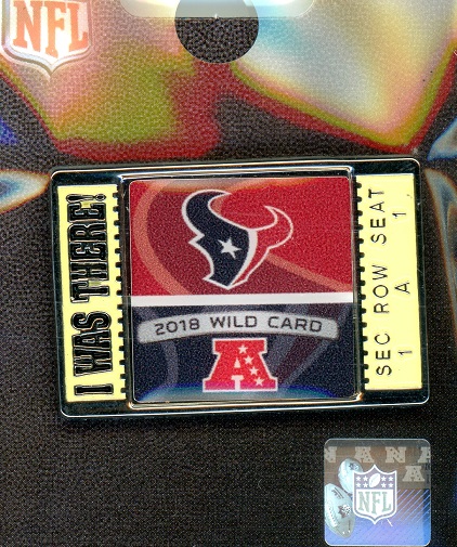 Texans 2018 Wild Card "I Was There" pin
