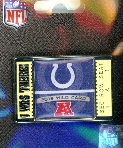Colts 2018 Wild Card "I Was There" pin