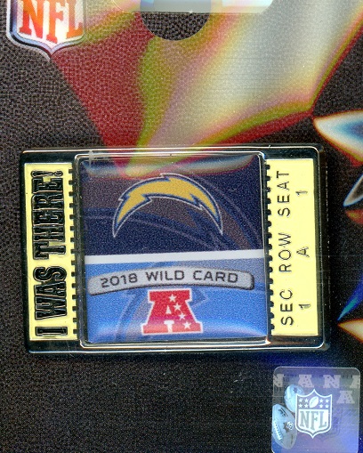 Chargers 2018 Wild Card "I Was There" pin