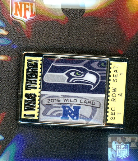 Seahawks 2018 Wild Card \"I Was There\" pin