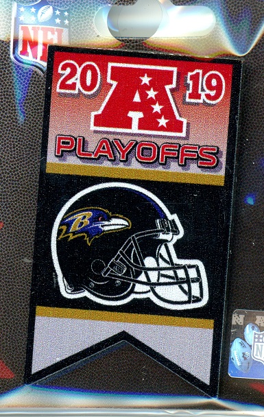 Ravens 2019 Playoffs Banner pin