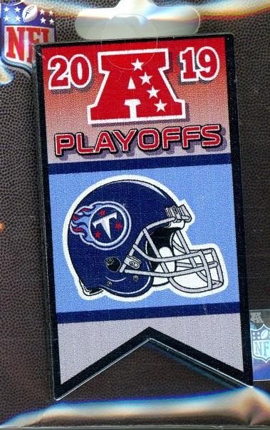Titans 2019 Playoffs Banner pin