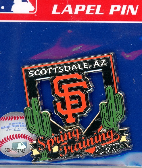 Giants 2019 Spring Training Cactus Cut-Out pin