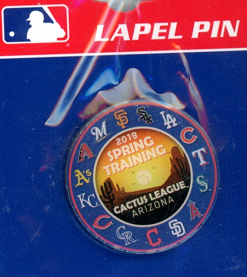 2019 Spring training pin w/ all teams - Round