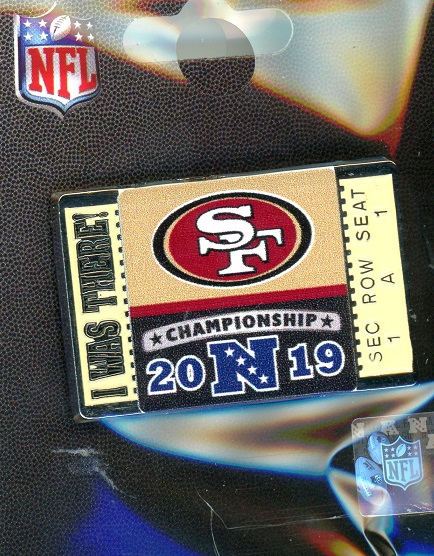 49ers Conference \"I Was There!\" Ticket pin