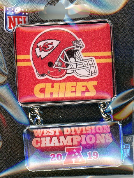 Chiefs 2019 Division Champs Dangle pin