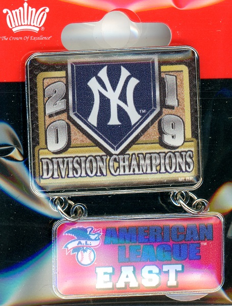 2019 Yankees AL East Champs Dangler pin