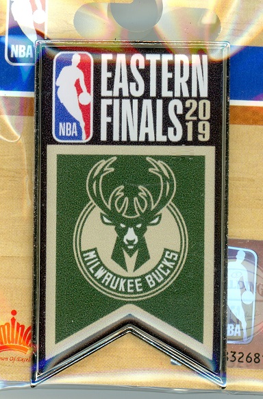 Bucks 2019 Eastern Conference Finals Banner pin