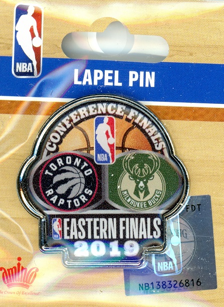 Raptors vs Bucks 2019 Eastern Conference Finals pin