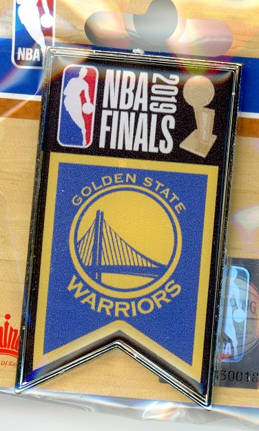 2019 Warriors NBA Finals Banner pin