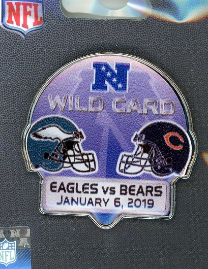 Eagles vs Bears Wild Card pin
