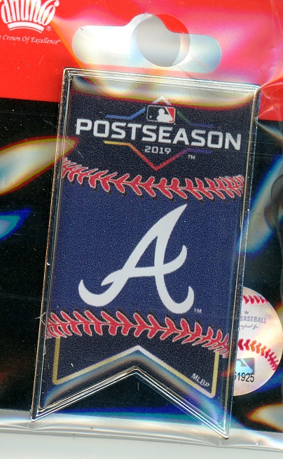 2019 Braves Postseason Banner pin