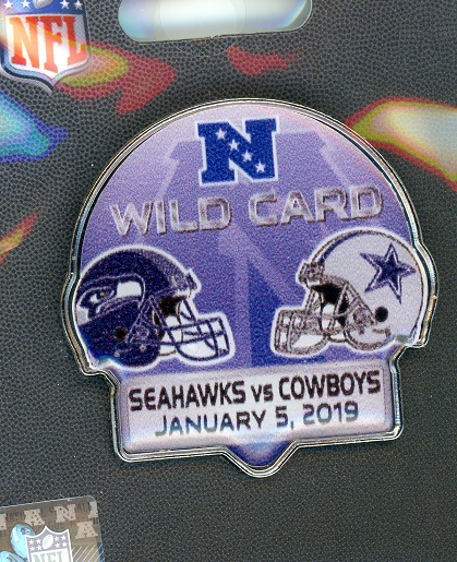 Seahawks vs Cowboys Wild Card pin