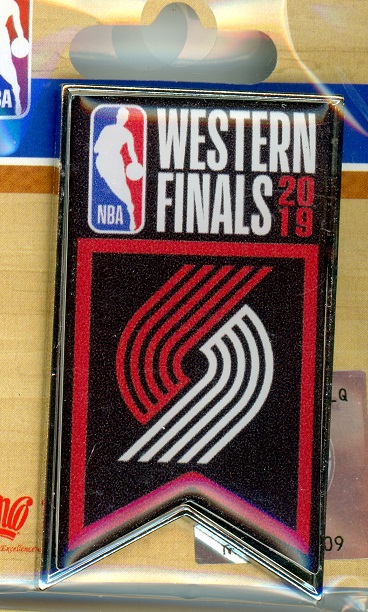Trail Blazers 2019 Western Conference Finals Banner pin