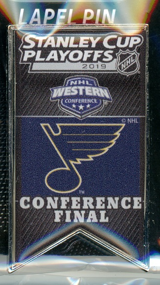 Blues 2019 Western Conference Finals Banner pin