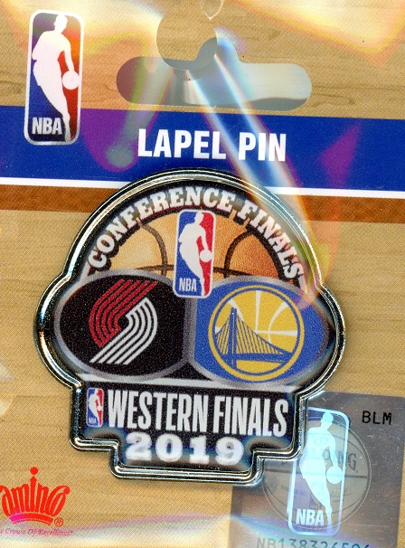 Warriors vs Blazers 2019 Western Conference Finals pin