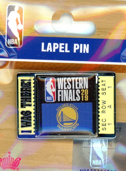 Warriors 2019 Western Conference Finals I Was There pin