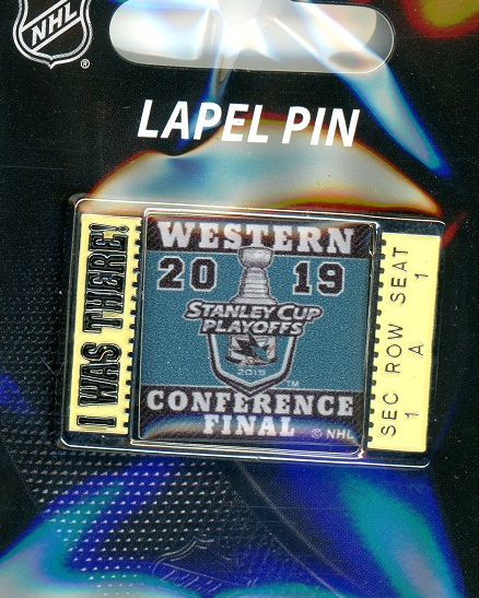Sharks 2019 Western Conference Finals I Was There pin