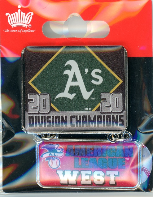 A\'s 2020 Division Champs Dangle pin