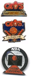 Cleveland Cavaliers assorted pins