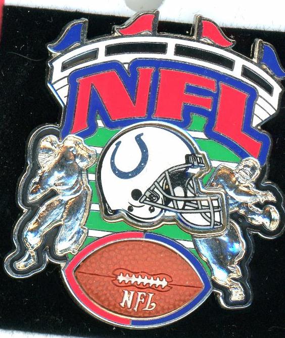 Colts NFL Players pin w/ 3D ball