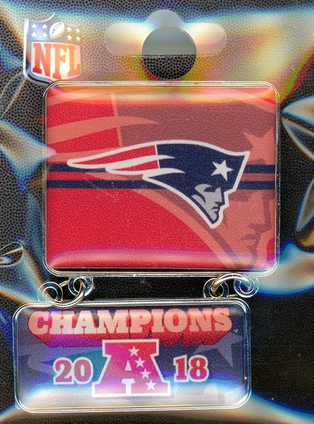 Patriots AFC Champs Dangler pin