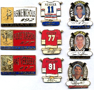 Assorted NHL Player pins
