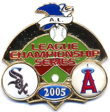 2005 White Sox vs Angels ALCS pin