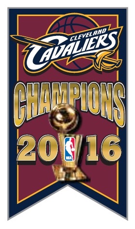 2016 Cavaliers NBA Champions Banner pin