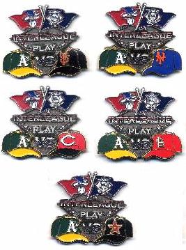 A's 2007 Interleague Pins A's 2007 Interleague Pins