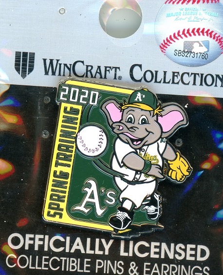 A's 2020 Spring Training Stomper Pitcher pin