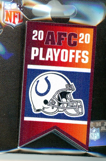 Colts Playoff Banner pin