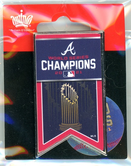 Braves 2021 World Series Champs Banner pin