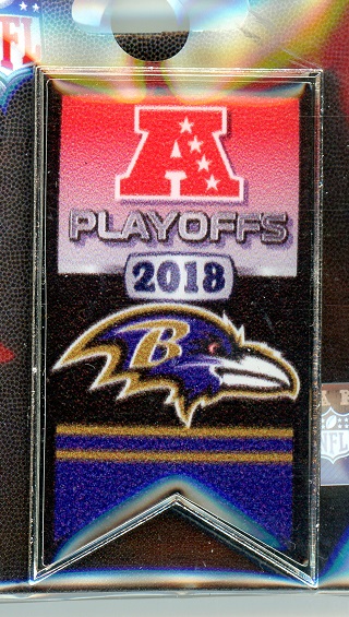 Ravens 2018 Playoff Banner pin