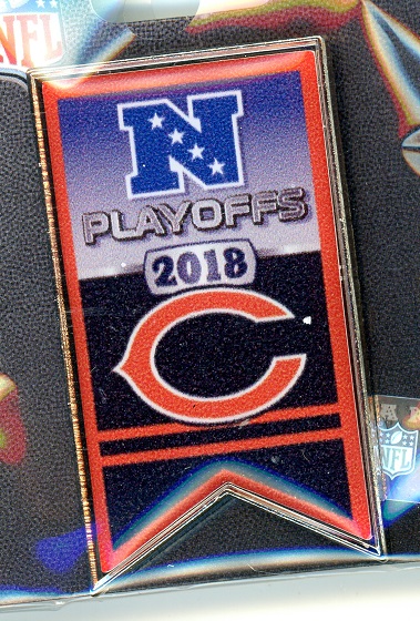 Bears 2018 Playoff Banner pin