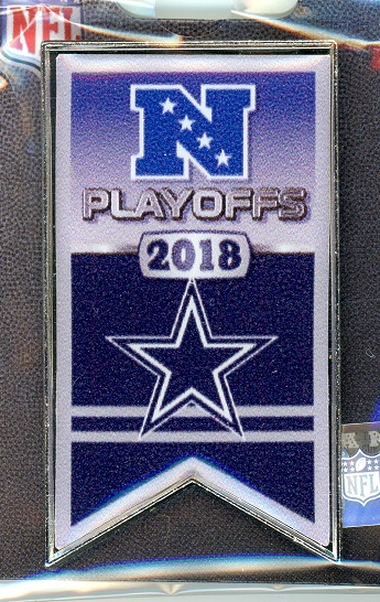 Cowboys 2018 Playoff Banner pin
