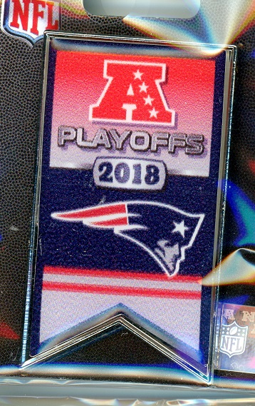 Patriots 2018 Playoff Banner pin