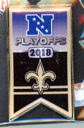 Saints 2018 Playoff Banner pin