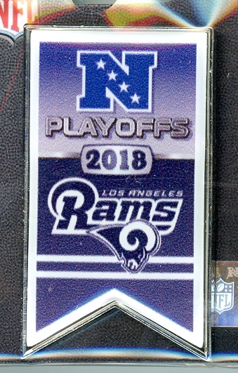 Rams 2018 Playoff Banner pin