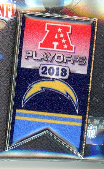 Chargers 2018 Playoff Banner pin