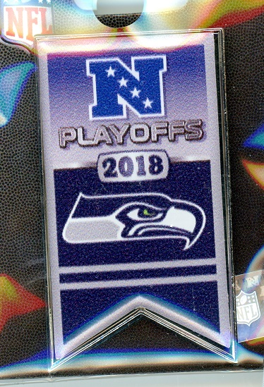 Seahawks 2018 Playoff Banner pin