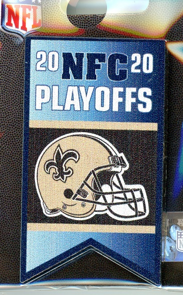 Saints Playoff Banner pin