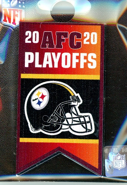 Steelers Playoff Banner pin
