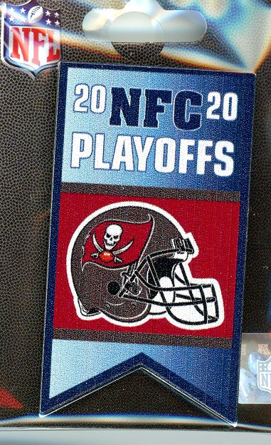 Buccaneers Playoff Banner pin
