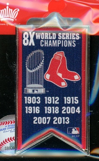 Red Sox 8x World Series Champs Banner pin